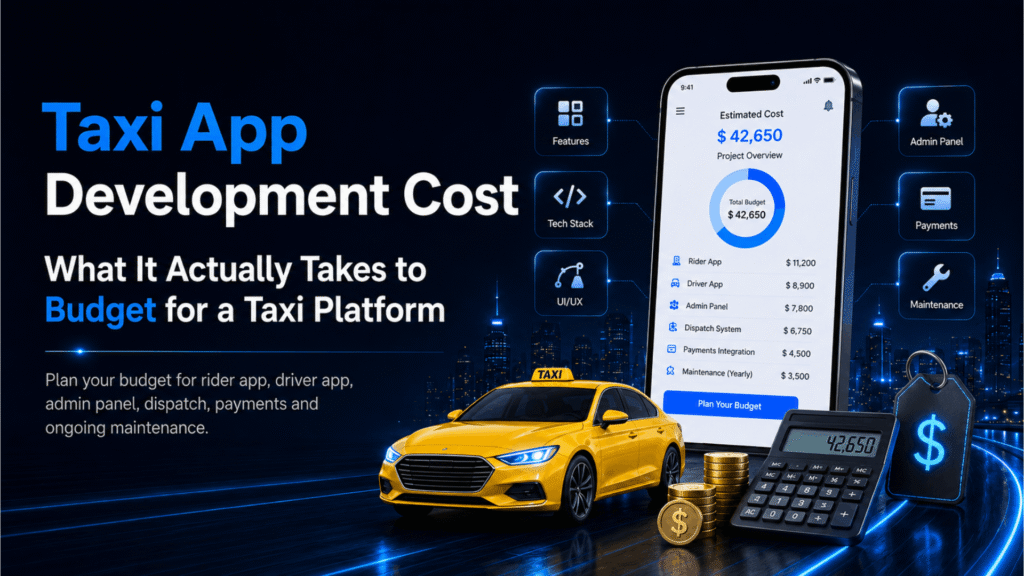 Taxi app development cost