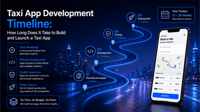 Taxi app development timeline